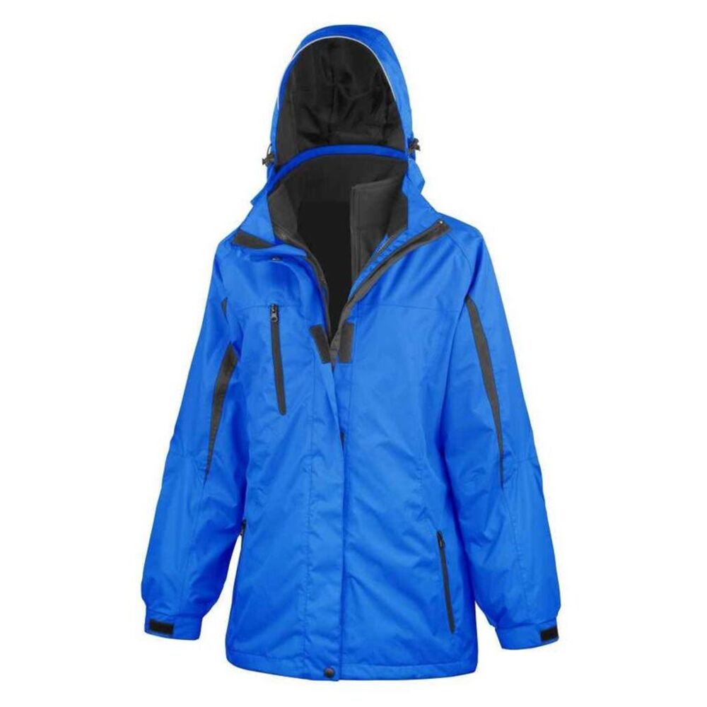 Result Womens/Ladies Journey 3 in 1 Jacket / Royal Blue/Black
